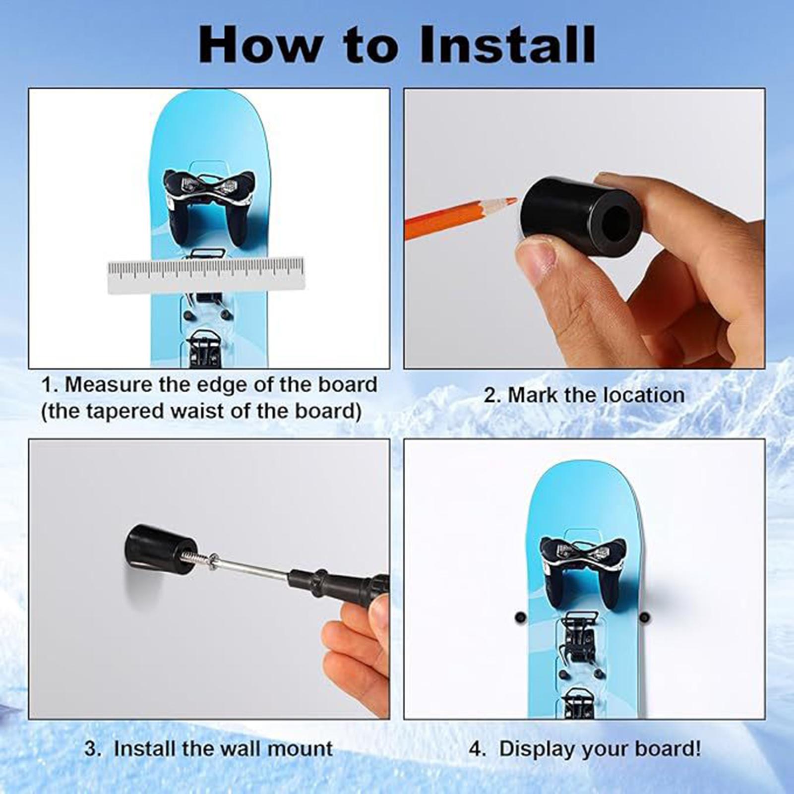 Sports Equipment Store - Ski Wall Mount Vertical Snowboard Gear