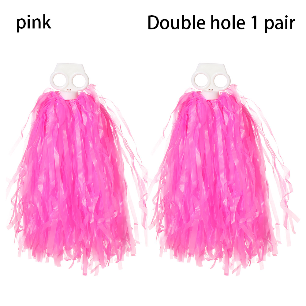 Cheerleading Pom Pom - 1pair Concert Fancy Double hole handle