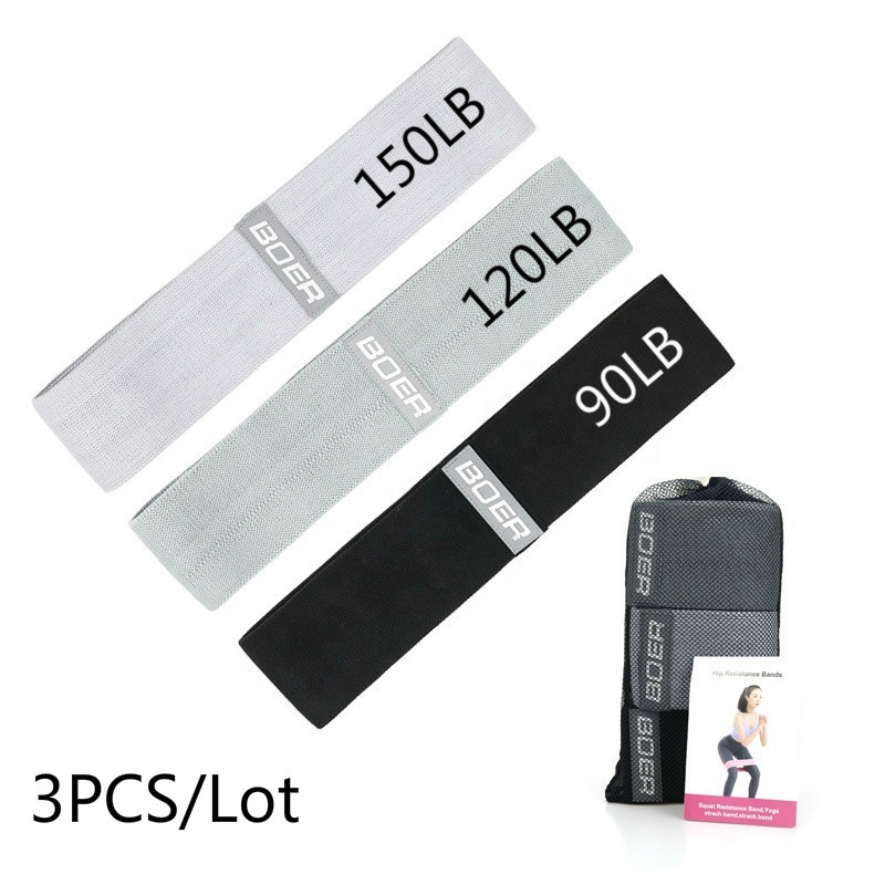 Sports Equipment Website - 3PCS Women Men Fabric Resistance Bands