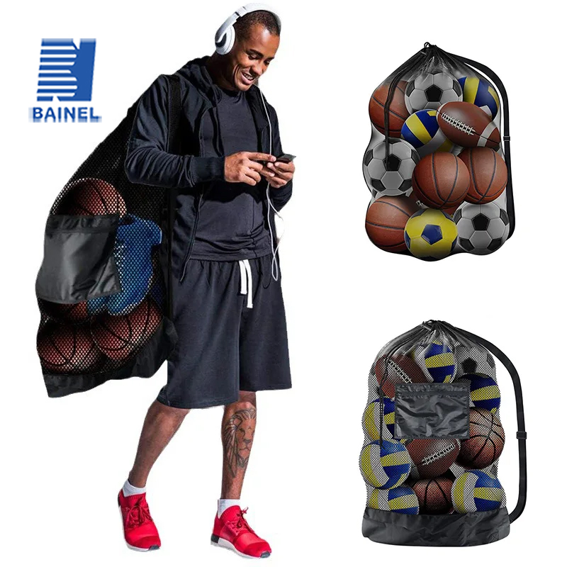 Sports Equipment Store - Large Mesh Bag for Storing Basketball
