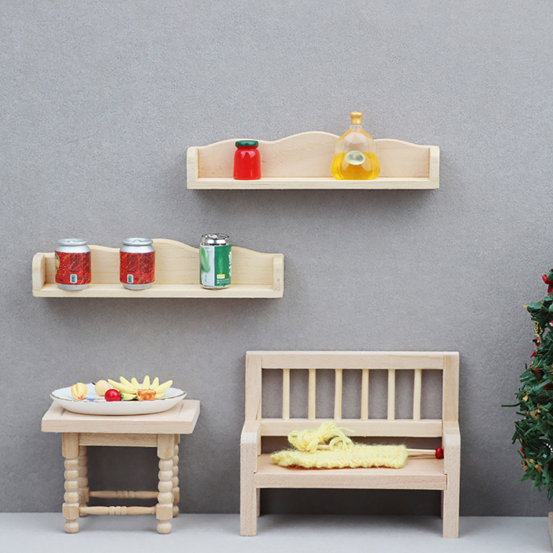 Sports Equipment Organizer Rack - 1Pc Dollhouse Miniature Wall Shelf Hanging