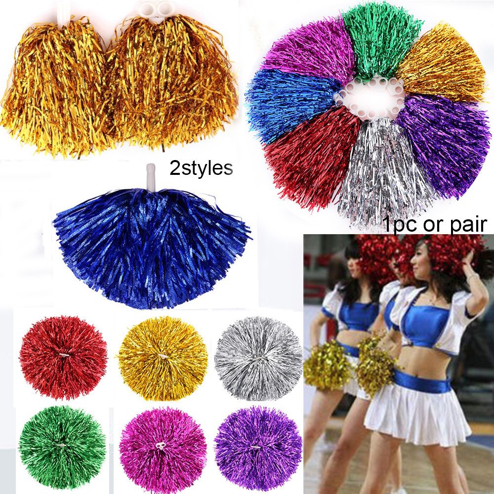 Cheerleading Pom Pom - Costume Double hole handle Cheerleading Cheering