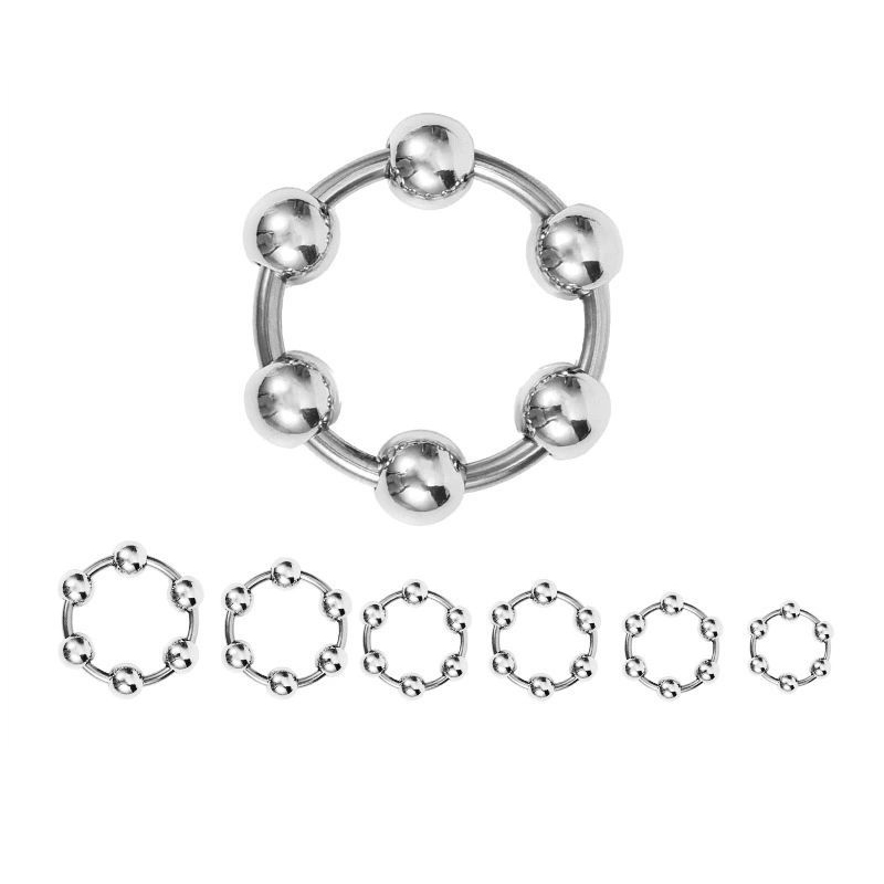 Bocce Ball Set - Metal Cock Penis Rings Male Scrotum