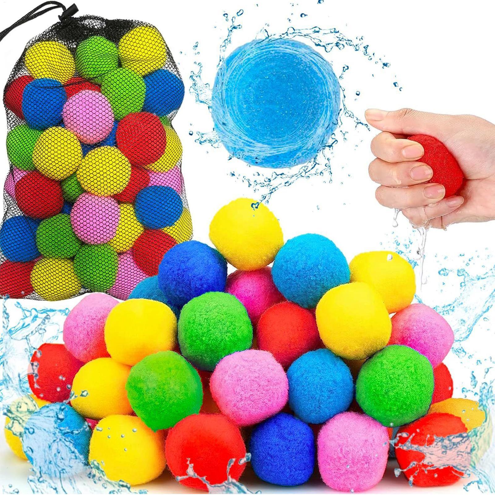 Bocce Ball Set - 60pcs/set Reusable Water Balls Instant Refill