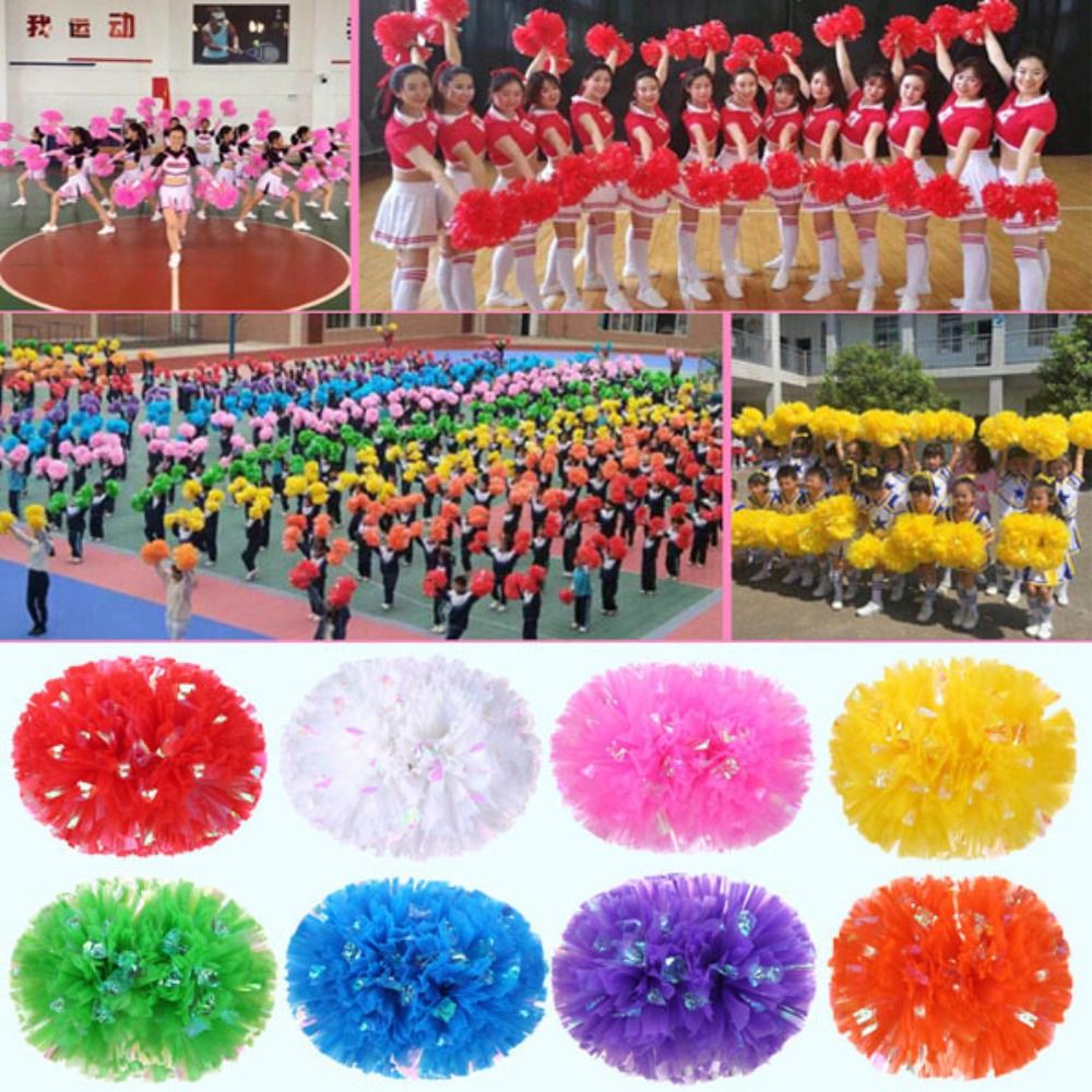 Cheerleading Pom Pom - 9 Colors Game Pompoms High Quality