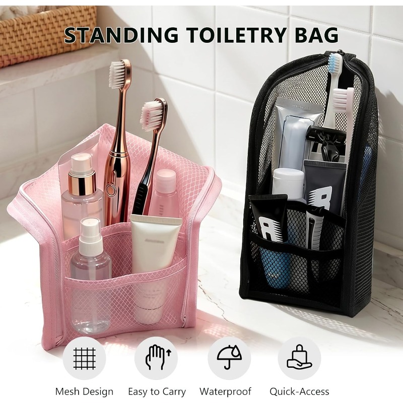 Mesh Toiletry Bag Breathable Q - Sports Equipment Storage ulasan dan harga