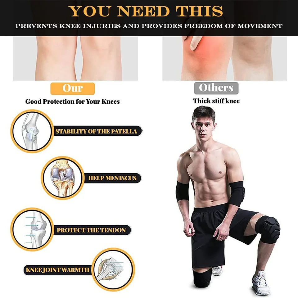 1 Pair Knee Pads, Anti-Slip Co - Volleyball Knee Pad ulasan dan harga