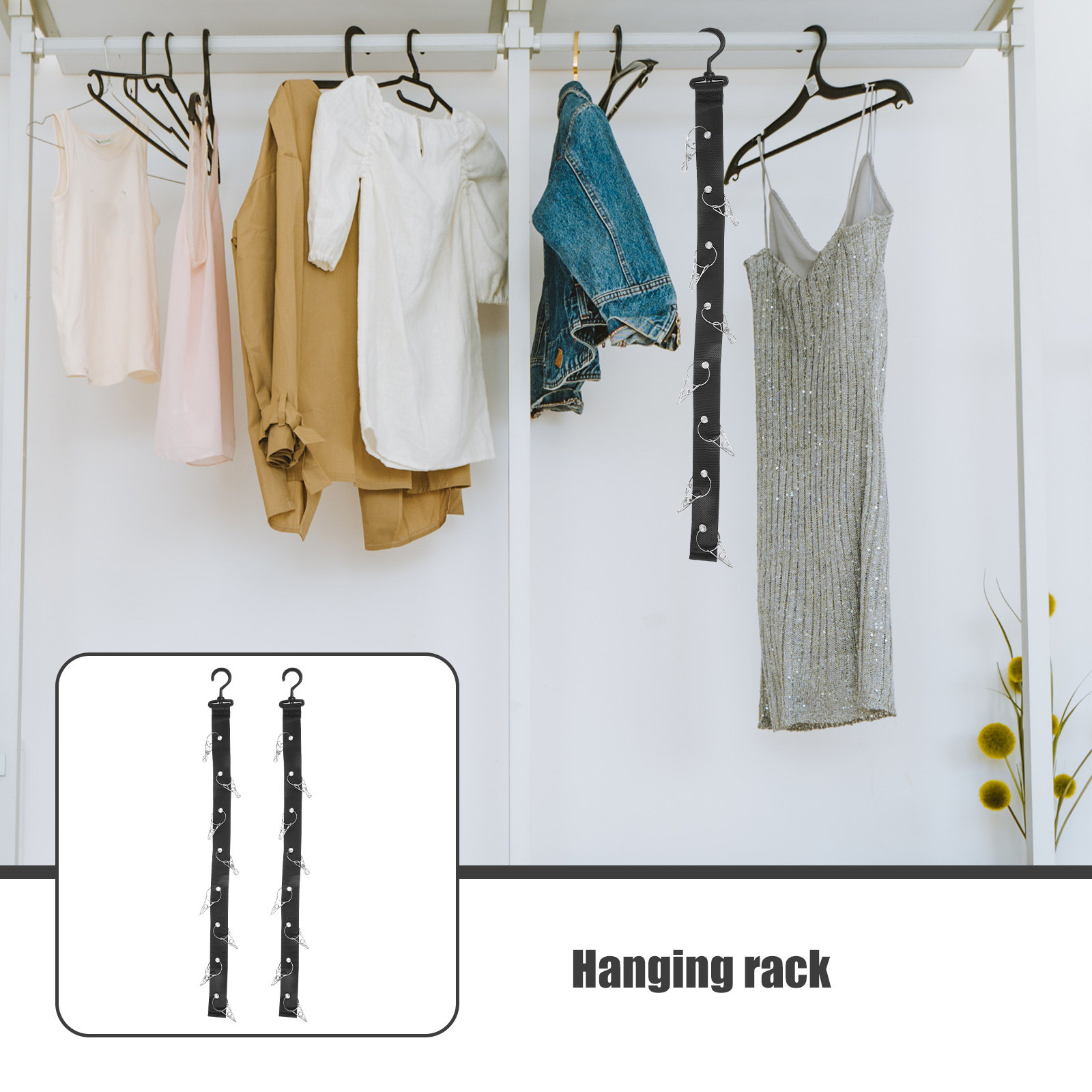 2Pcs Hanging Drying Rack Porta - Sports Equipment Organizer Rack ulasan dan harga