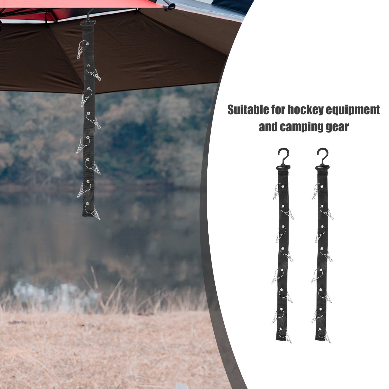 2Pcs Hanging Drying Rack Porta - Sports Equipment Organizer Rack ulasan dan harga