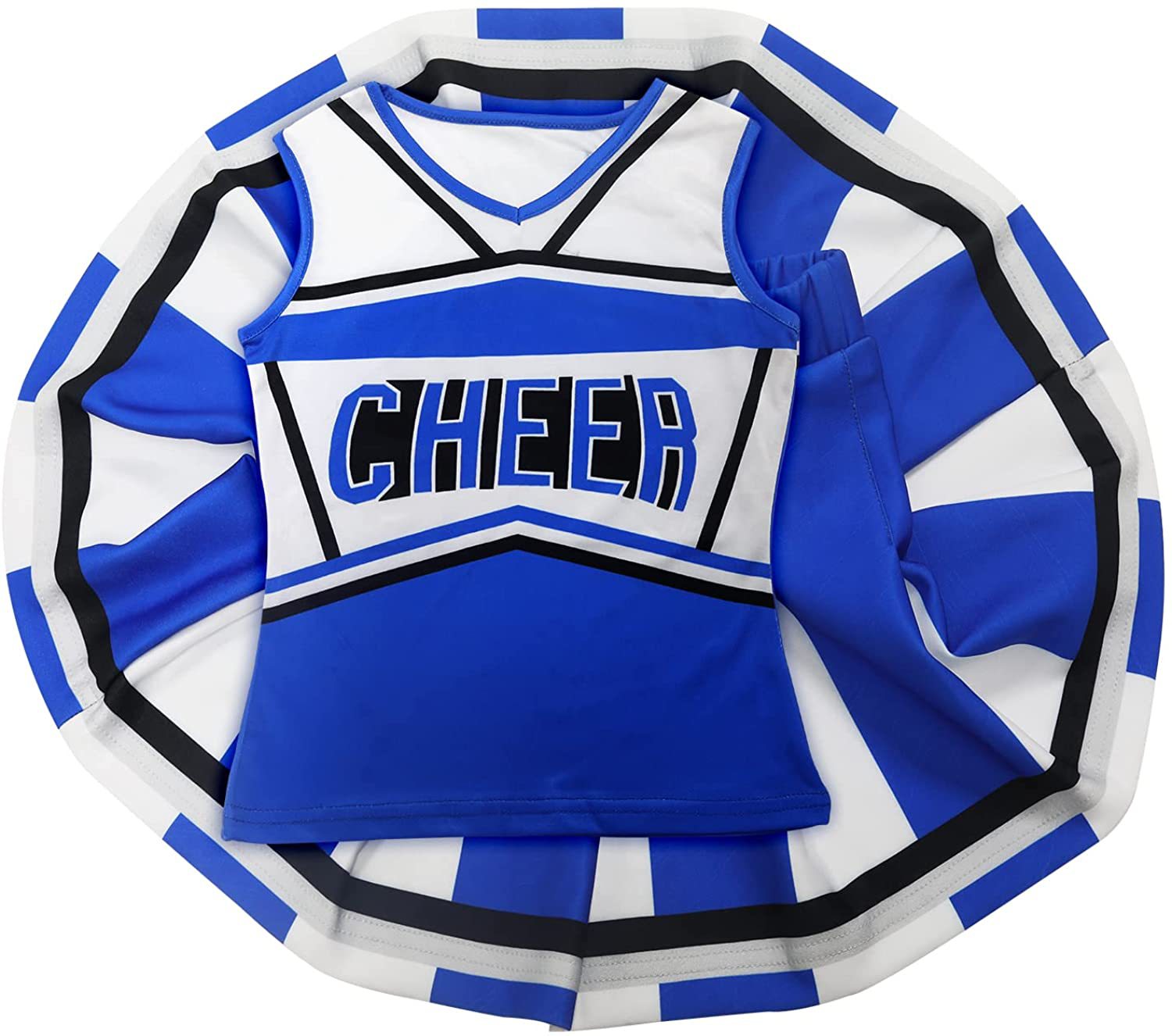 Blue Cute Cheerleader Outfit G - Cheerleading Pom Pom ulasan dan harga