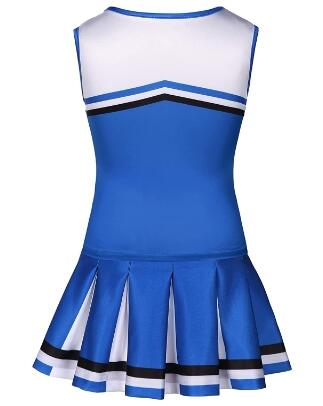 Blue Cute Cheerleader Outfit G - Cheerleading Pom Pom ulasan dan harga
