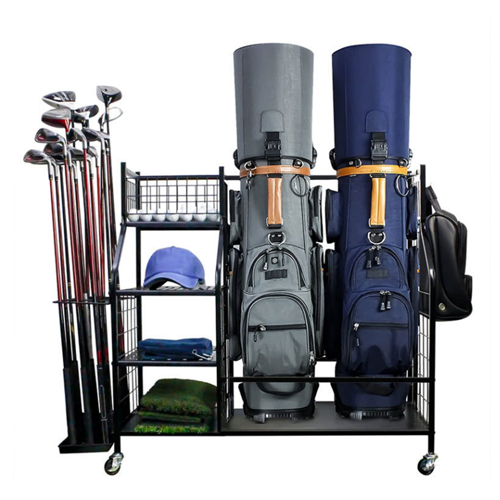 Golf Bag Storage Garage Organi - Sports Equipment Organizer Rack ulasan dan harga