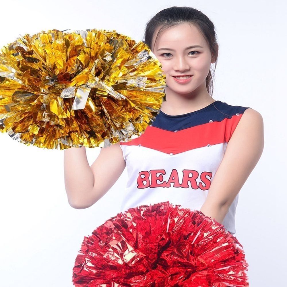 30cm Game Pom Poms Multicolors - Cheerleading Pom Pom ulasan dan harga