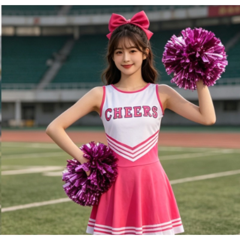 Cheerleading Dance Costume Set - Cheerleading Pom Pom ulasan dan harga