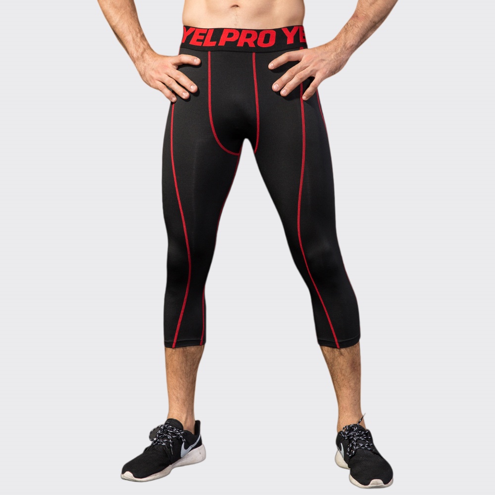 Men Compression Fitness Leggin - Sports Equipment Gym ulasan dan harga