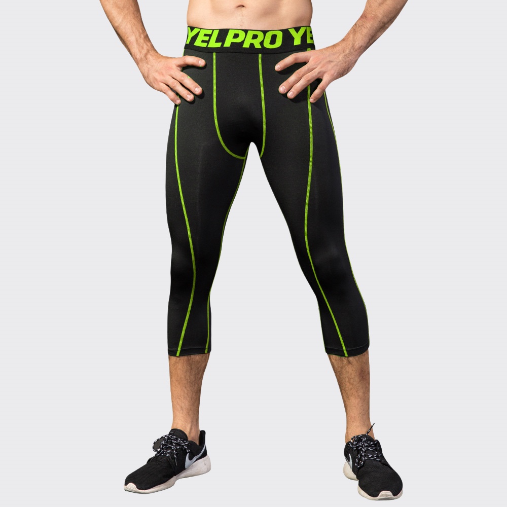 Men Compression Fitness Leggin - Sports Equipment Gym ulasan dan harga
