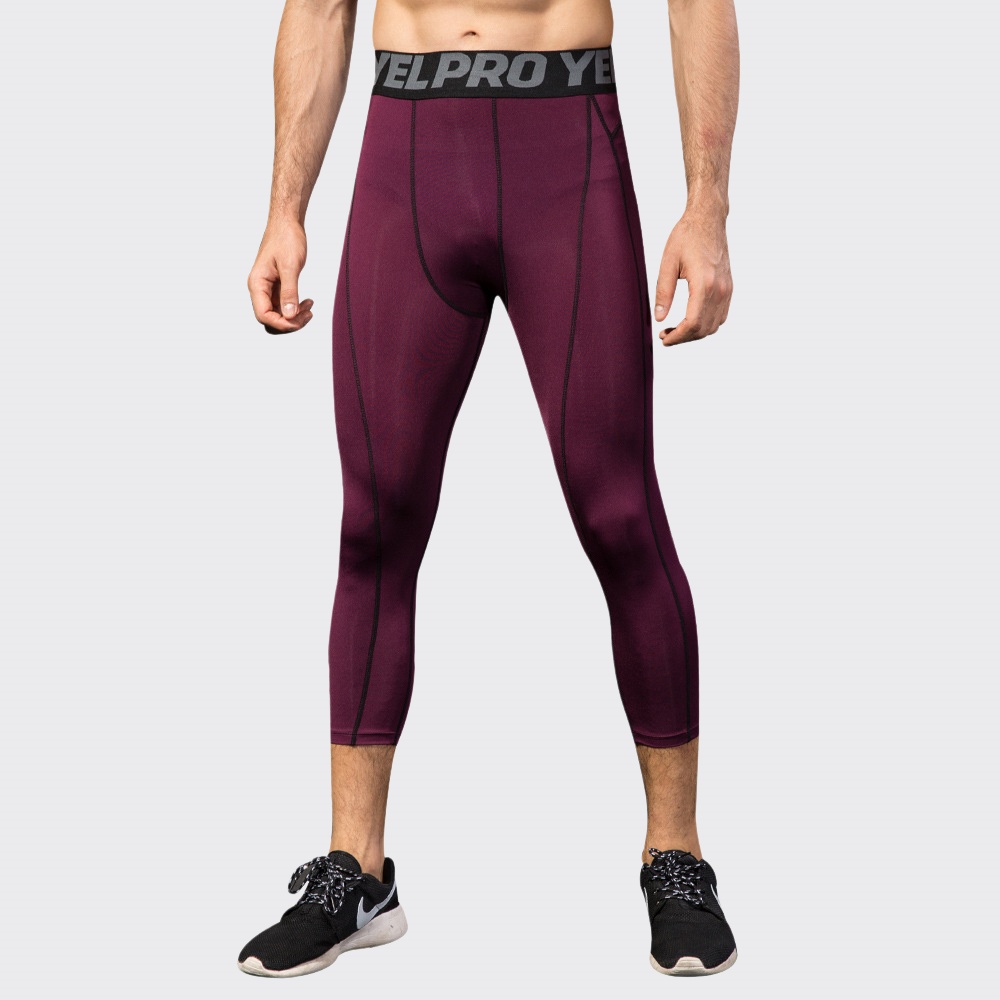 Men Compression Fitness Leggin - Sports Equipment Gym ulasan dan harga