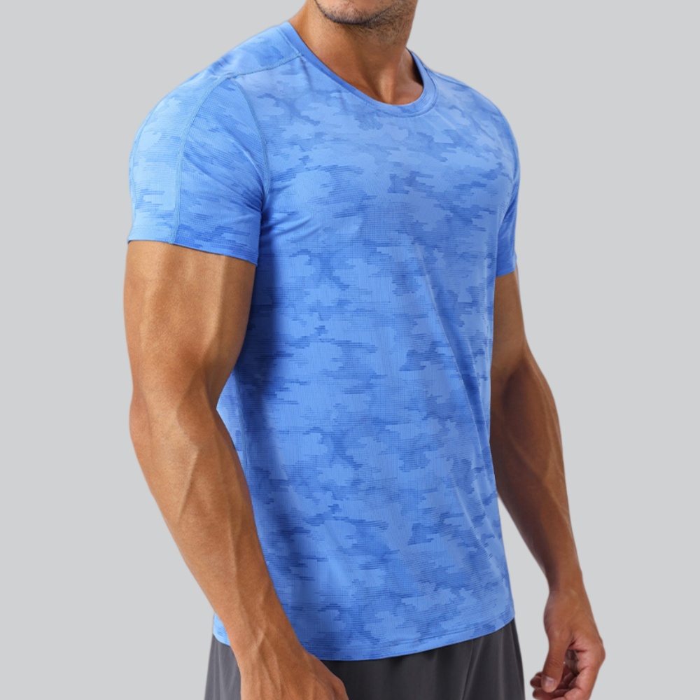 Men's Round Neck T-Shirt Sport - Sports Equipment Gym ulasan dan harga