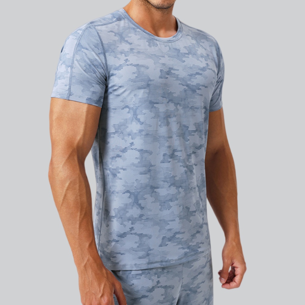 Men's Round Neck T-Shirt Sport - Sports Equipment Gym ulasan dan harga