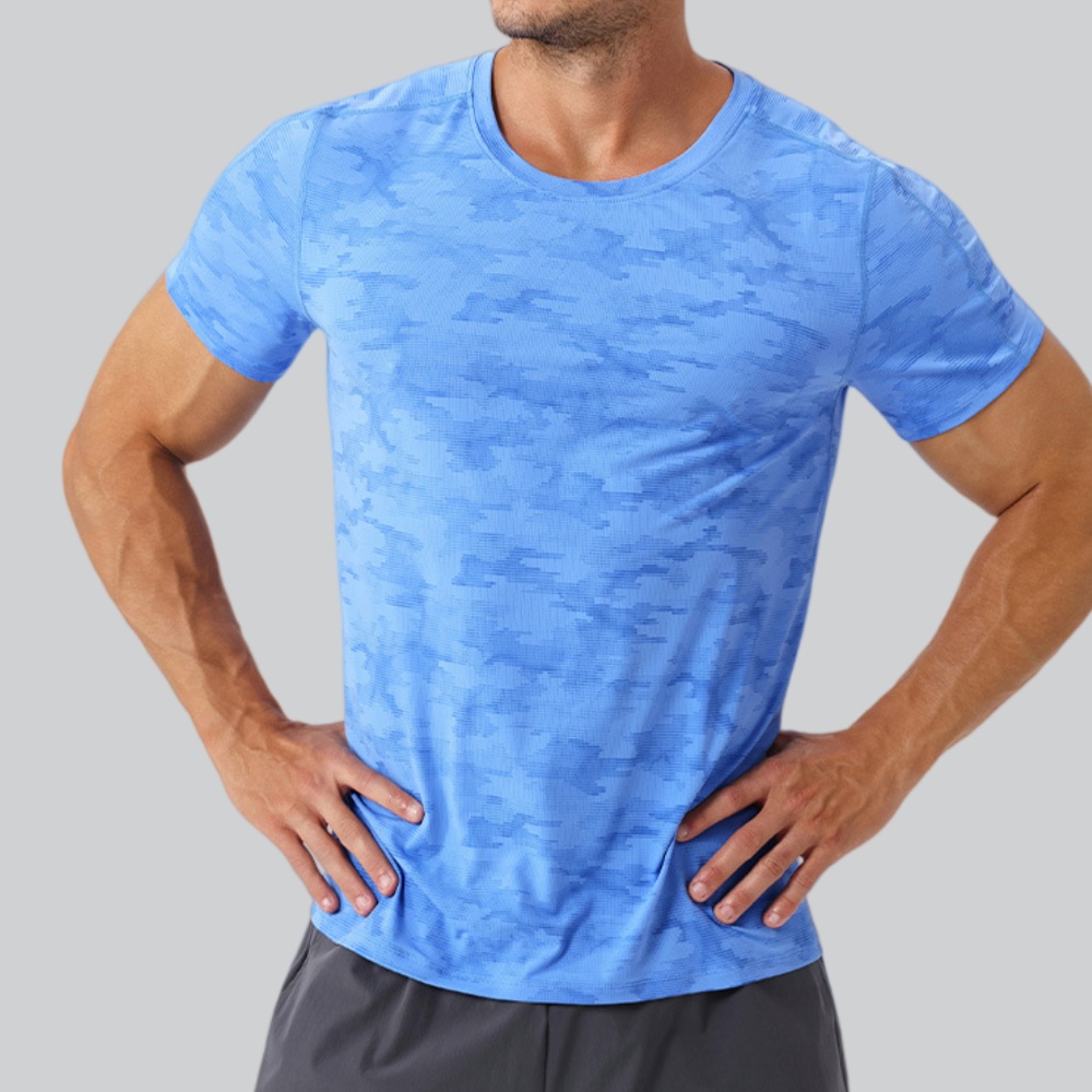 Men's Round Neck T-Shirt Sport - Sports Equipment Gym ulasan dan harga