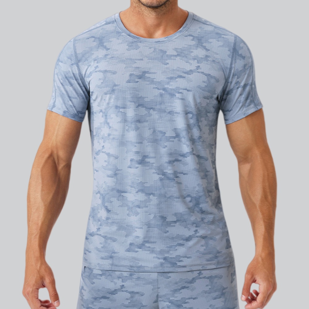 Men's Round Neck T-Shirt Sport - Sports Equipment Gym ulasan dan harga