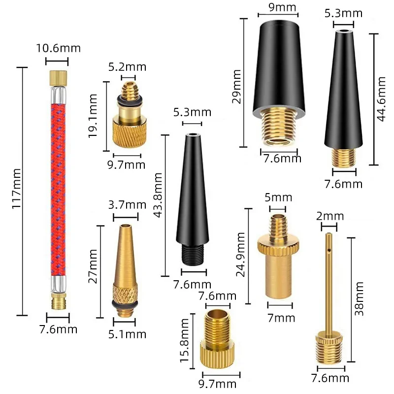 21/30Pcs Bicycle Tire Inflator - Basketball Pump Needle ulasan dan harga