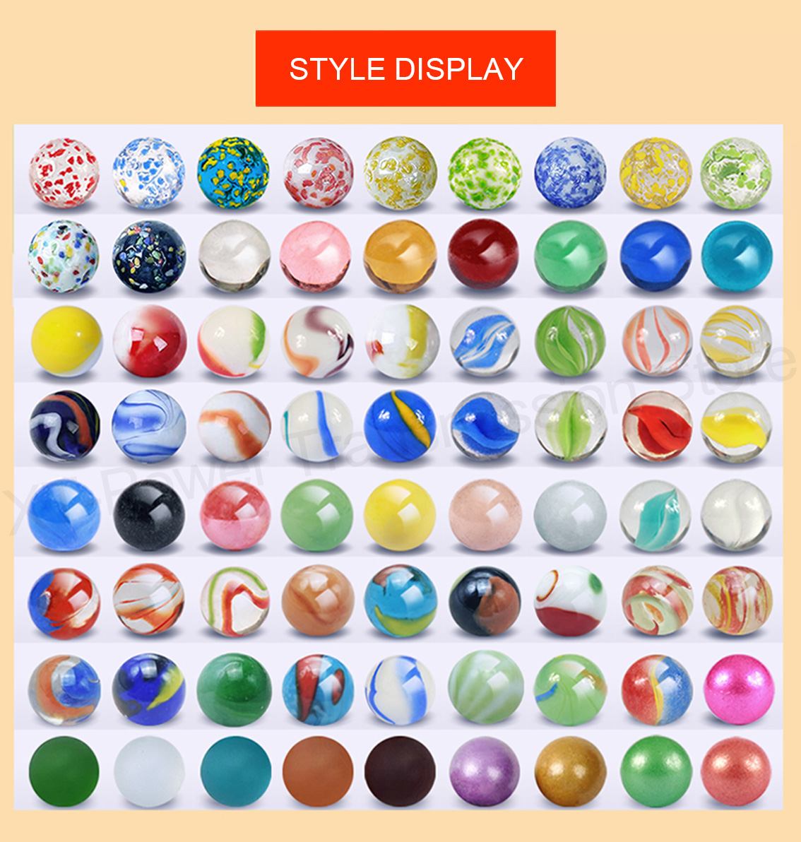 5-90PCS 16mm Colorful Glass Ma - Bocce Ball Set ulasan dan harga
