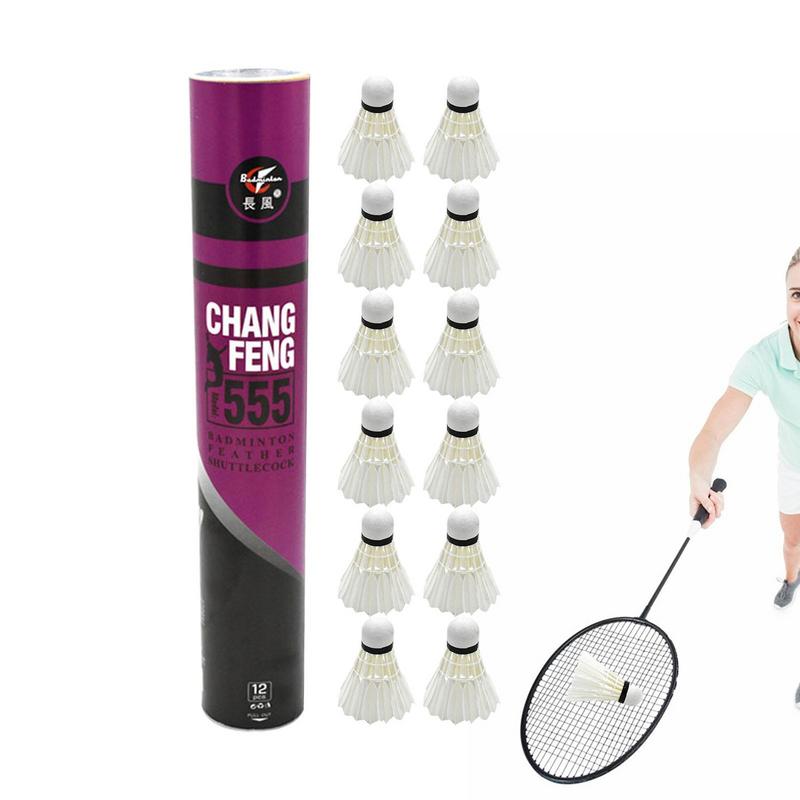 12Pcs/lot Badminton Natural Du - Sports Equipment Badminton ulasan dan harga