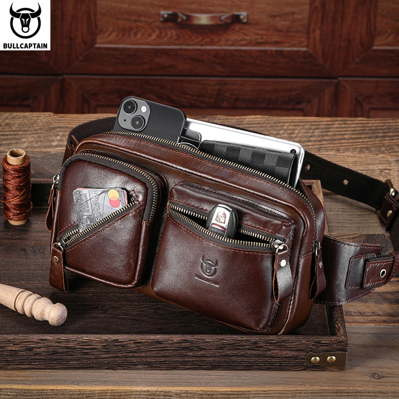 BULLCAPTAIN Men's Genuine Leat - Sports Equipment Storage ulasan dan harga
