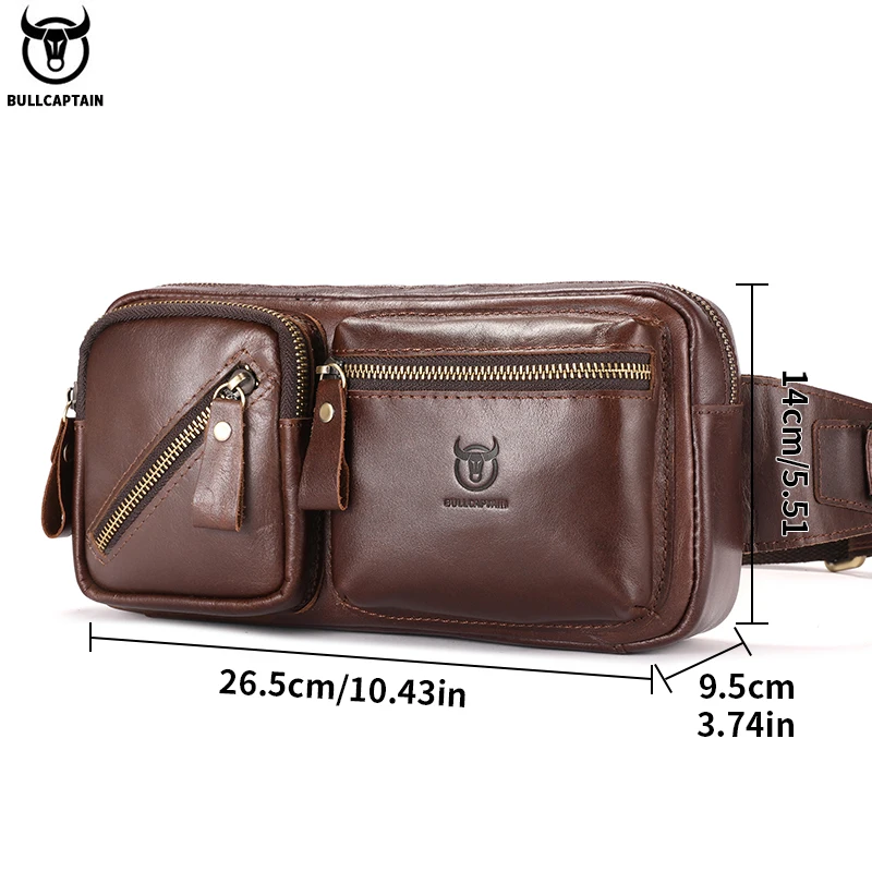 BULLCAPTAIN Men's Genuine Leat - Sports Equipment Storage ulasan dan harga