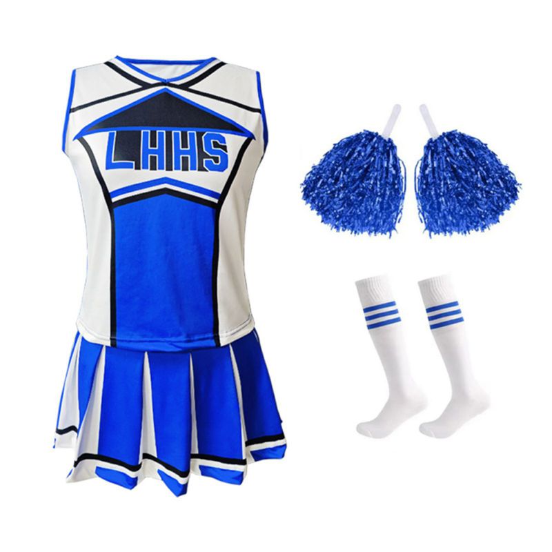 Women's Cheerleader Costume Un - Cheerleading Pom Pom ulasan dan harga