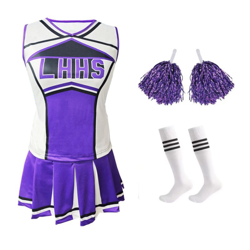 Women's Cheerleader Costume Un - Cheerleading Pom Pom ulasan dan harga
