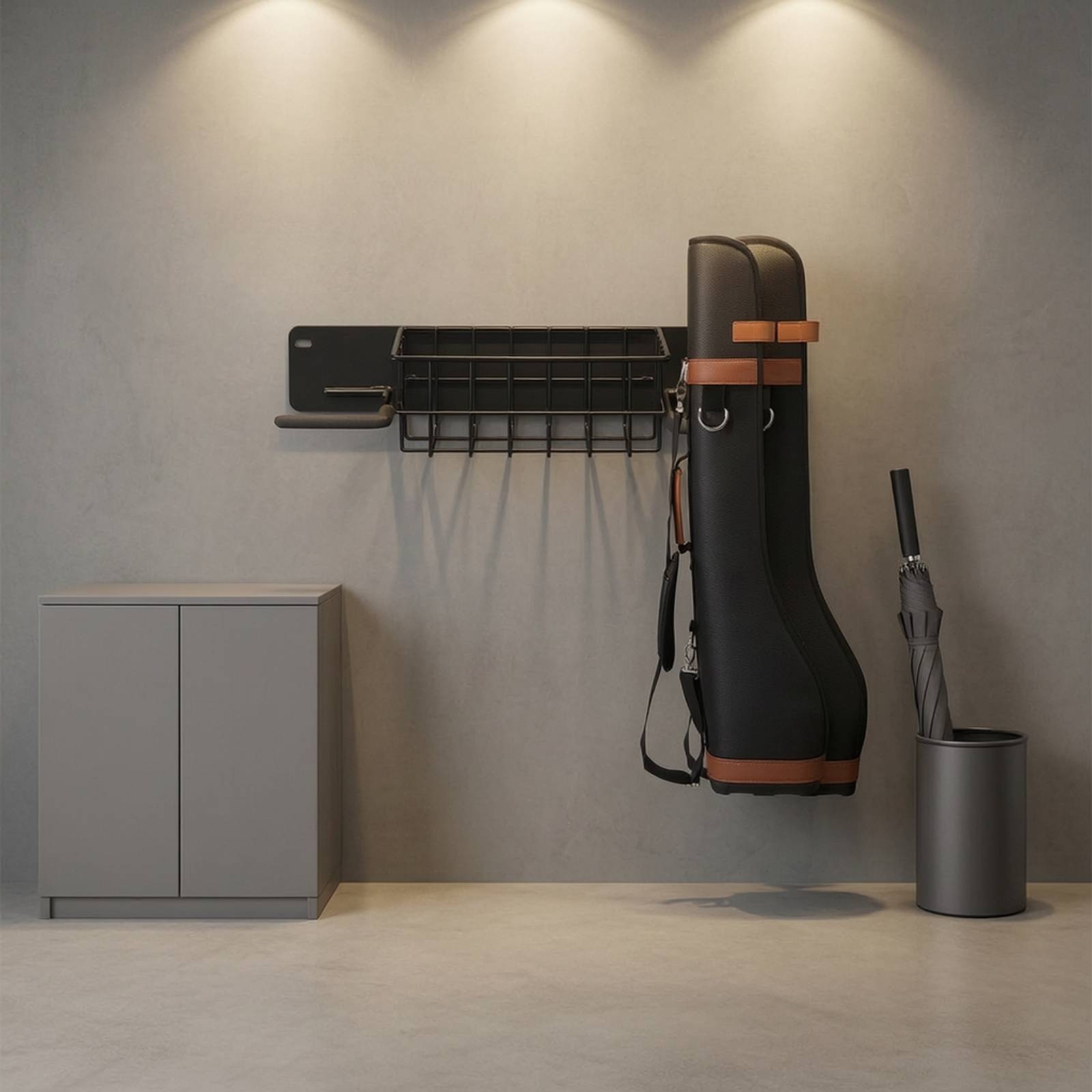Golf Storage Rack Wall-Mounted - Sports Equipment Organizer Rack ulasan dan harga