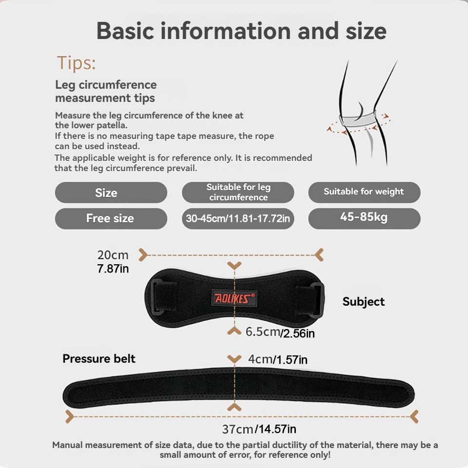 AOLIKES 1PCS Sports Patella Br - Volleyball Knee Pad ulasan dan harga
