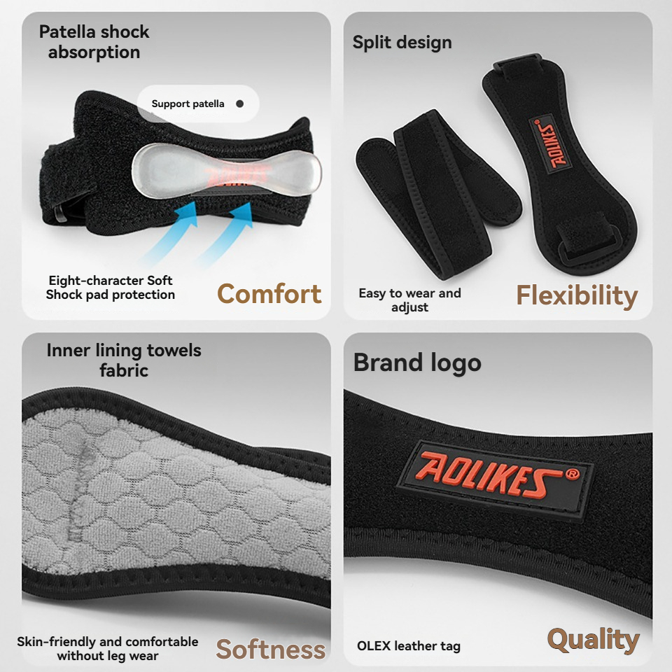 AOLIKES 1PCS Sports Patella Br - Volleyball Knee Pad ulasan dan harga