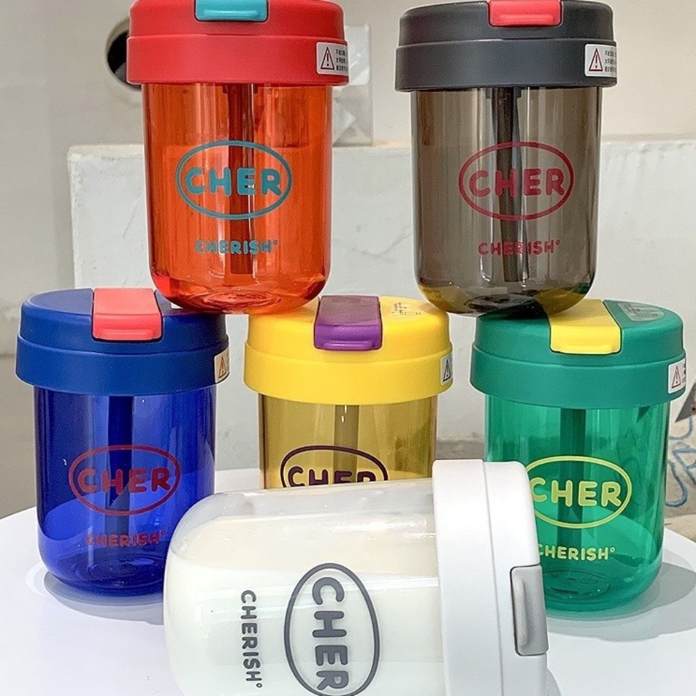 300mL Straw Cup Mini Portable  - Sports Equipment 4 Year Old ulasan dan harga