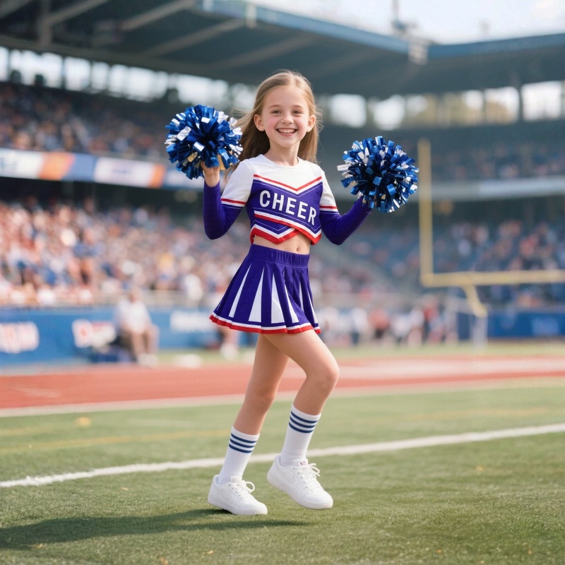 Girls Cheerleader Costume Bask - Cheerleading Pom Pom ulasan dan harga