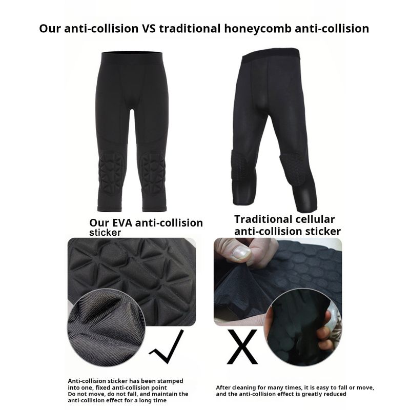 Youth Boys Capri Pants with Kn - Volleyball Knee Pad ulasan dan harga