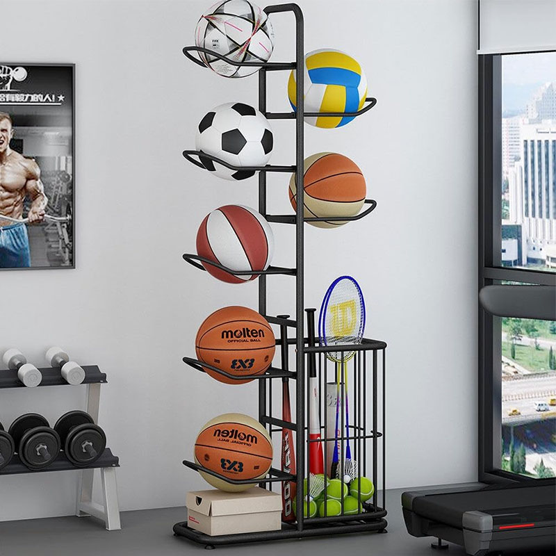 Sports Ball Storage Rack Baske - Sports Equipment Organizer Rack ulasan dan harga