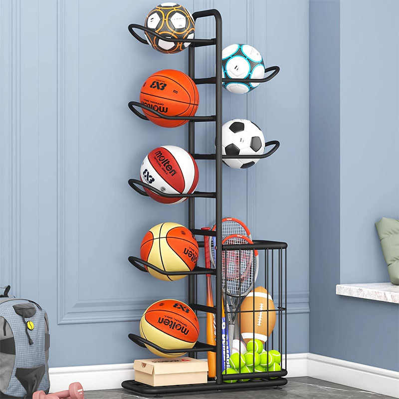 Sports Ball Storage Rack Baske - Sports Equipment Organizer Rack ulasan dan harga