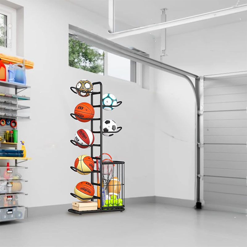 Sports Ball Storage Rack Baske - Sports Equipment Organizer Rack ulasan dan harga