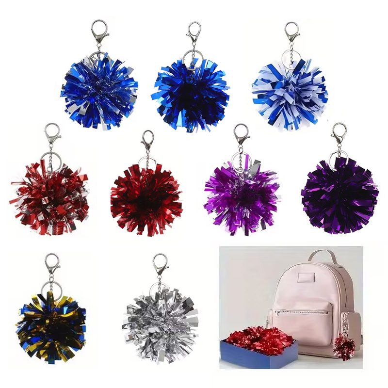 Colorful Cheer Pom Pom Keychai - Cheerleading Pom Pom ulasan dan harga