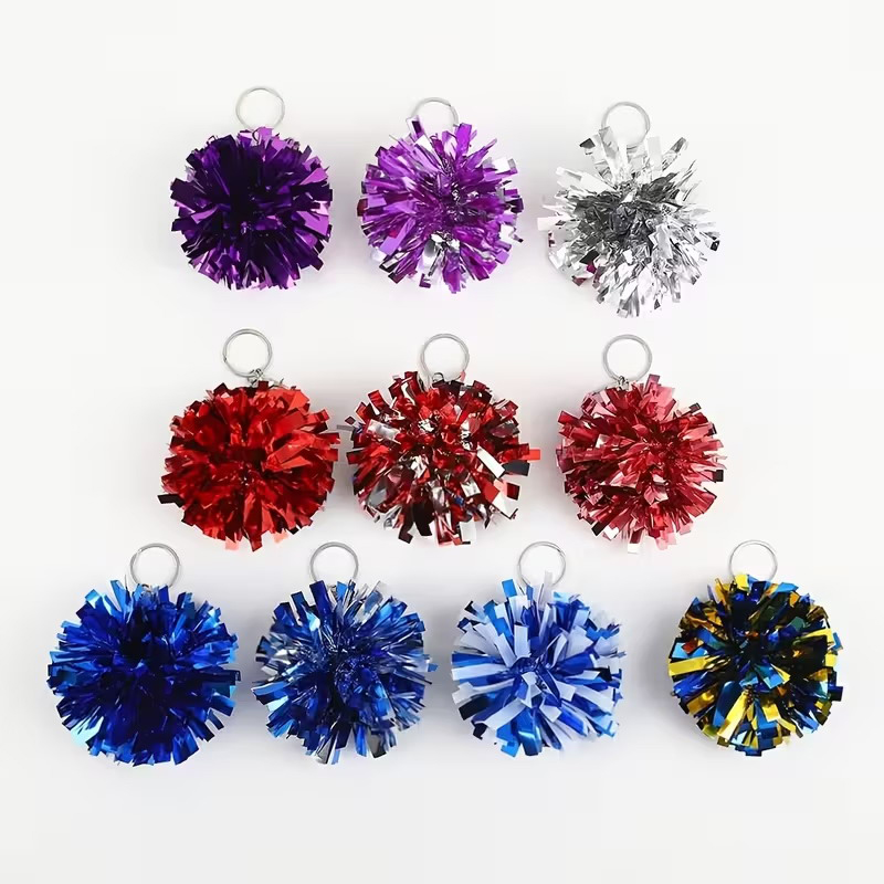 Colorful Cheer Pom Pom Keychai - Cheerleading Pom Pom ulasan dan harga