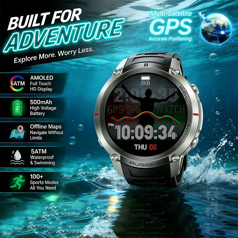 GPS Outdoor Sports Watch Equip - Sports Equipment In Spanish ulasan dan harga