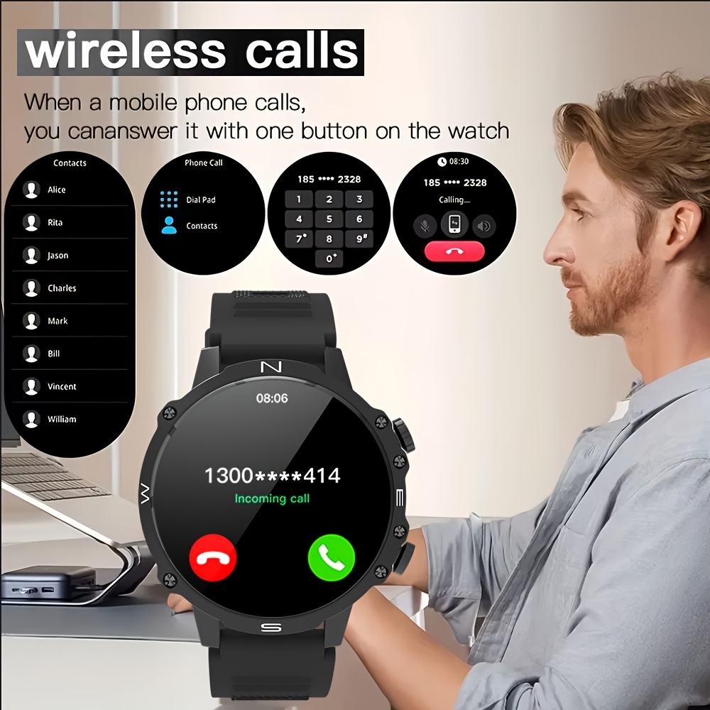 Men's Smartwatch, for iPhone a - Sports Equipment In Spanish ulasan dan harga