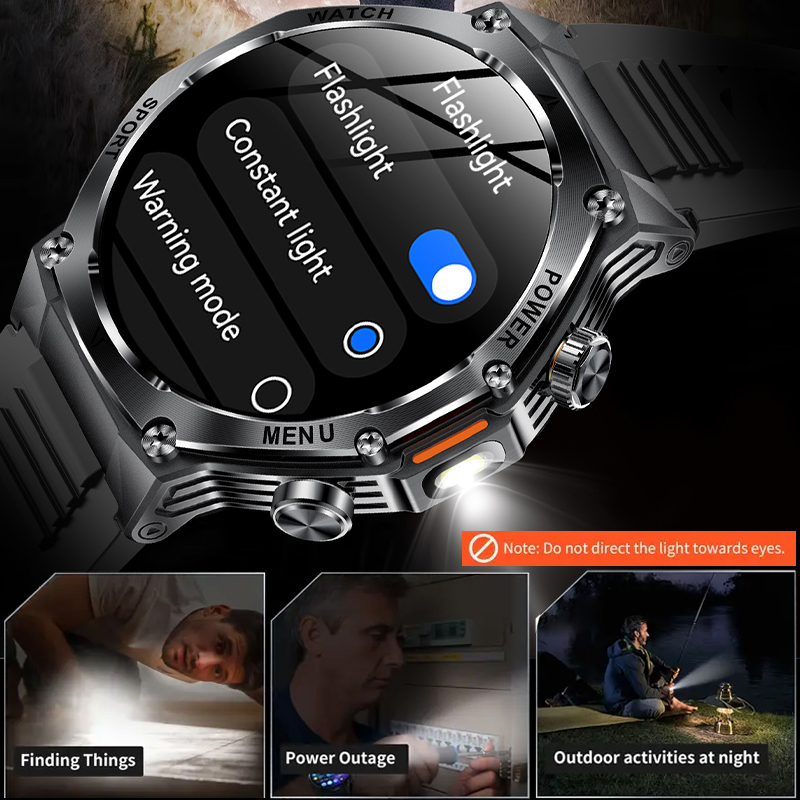 Tactical Style Smart Watch LED - Sports Equipment In Spanish ulasan dan harga